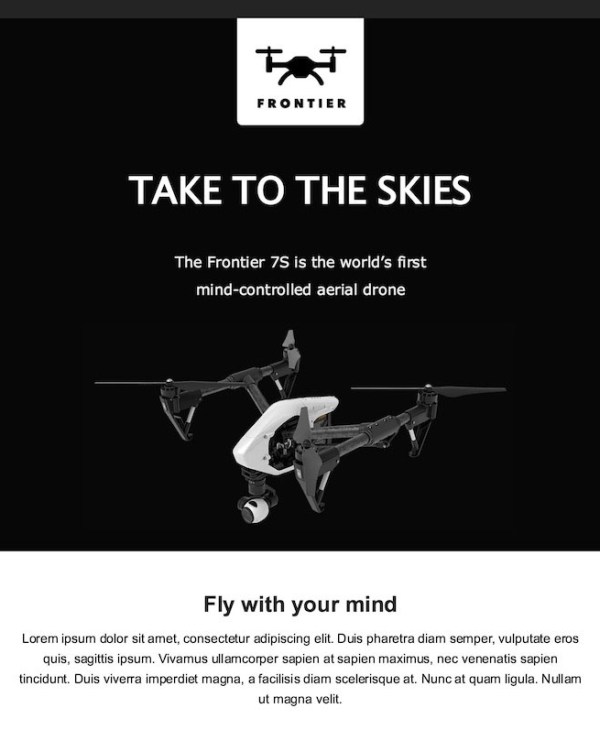 drone email template