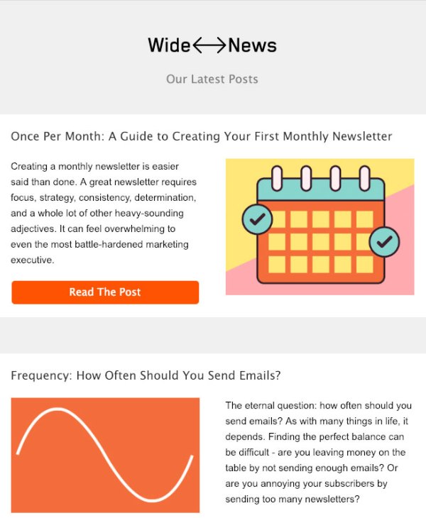 Newsletter email template