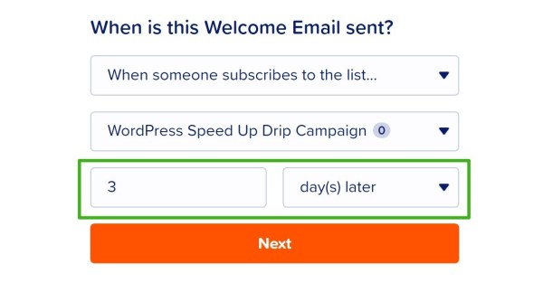 Add second drip email