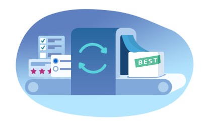 Conveyor belt illustration. 