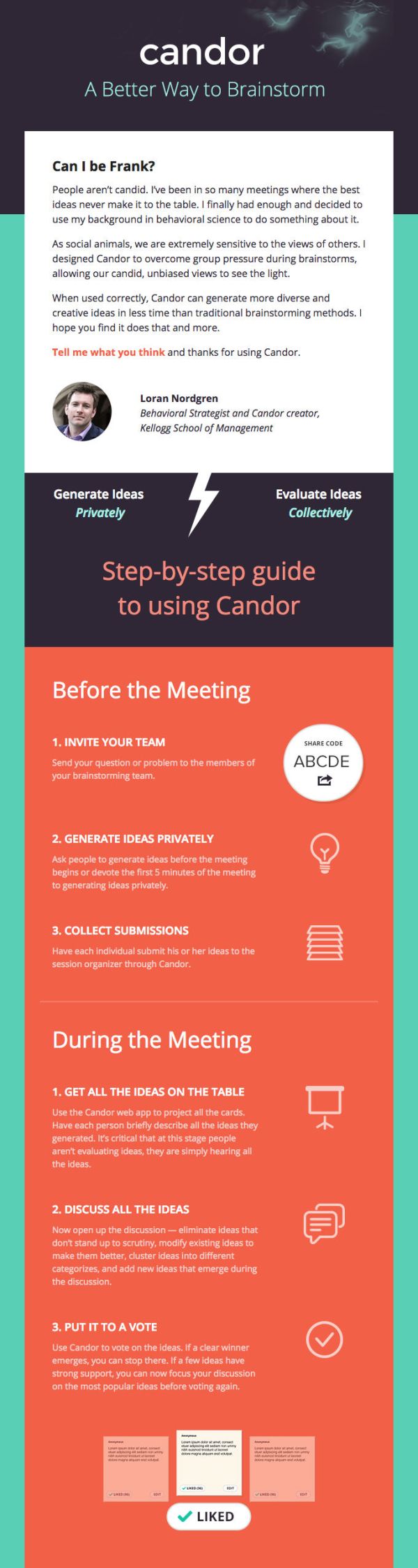 Example of Candor welcome email.