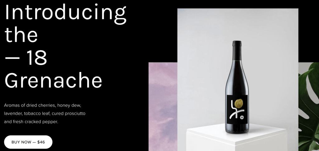 Landing Page Examples: Aesop Wines landing page