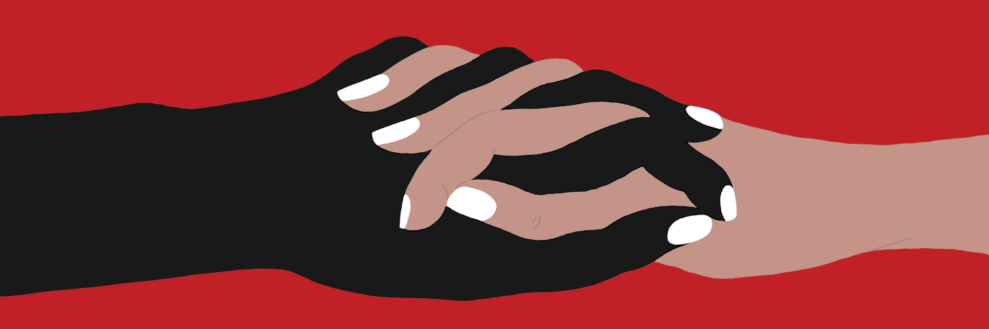 illustration of hands connecting