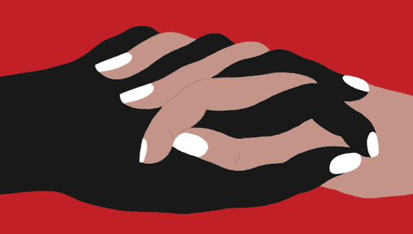 illustration of hands connecting