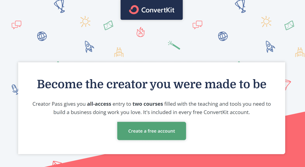 ConvertKit landing page