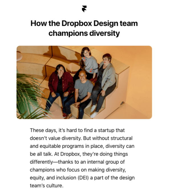 Email marketing for Gen Z: Dropbox Diversity Practices