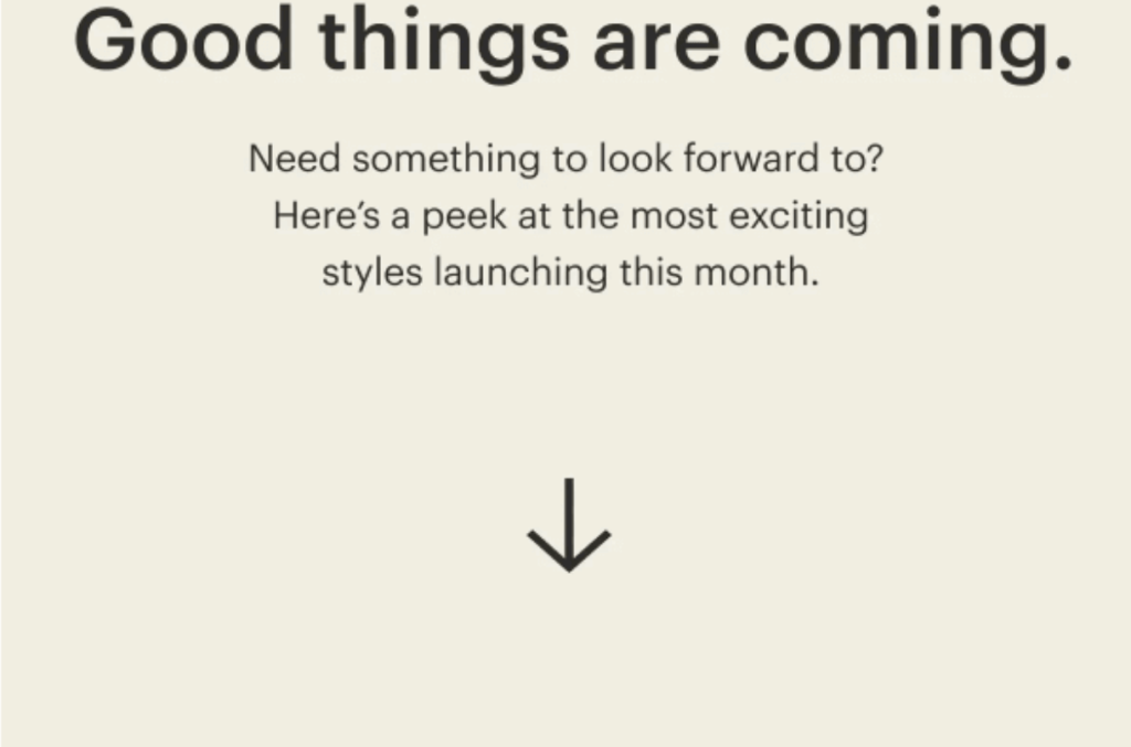 Example of a countdown email from Everlane