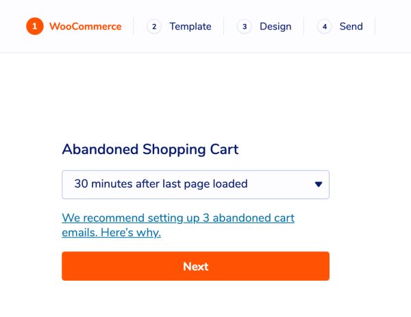 Abandoned Cart options in MailPoet